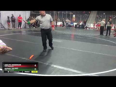 65 Lbs 1st Place Match - Jaelyn Anderson, Team Nebraska Vs Sophia Valdez, Team Colorado 7ed0