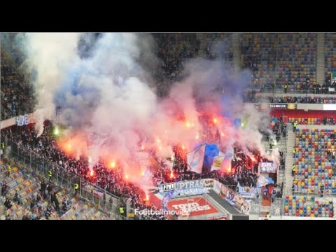 Pyro & Support – 2.500 Hansa Fans in Düsseldorf (Fortuna vs. Hansa Rostock 08.04.22)