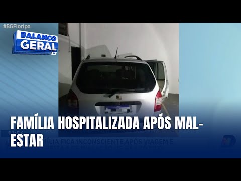 Família fica inconsciente durante viagem de carro em Itaiópolis