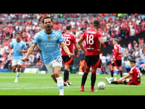 Bernardo Silva goal vs Manchester united - Manchester city 1-1 Manchester united 10-8-2024