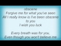 Bloc Party - Obscene Lyrics