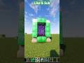 Minecraft Nether Portal with Emerald Ore amd Quartz Stairs 😍 #shorts