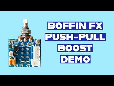 Boffin FX Push-Pull Onboard Clean Boost Preamp 20dB 500K for Humbuckers & High-Gain image 10