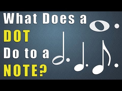 What Does a Dot Do to a Note in Music?