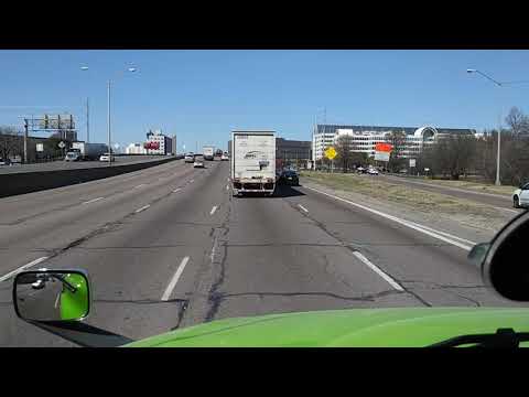 Driving a semi through Dallas, Texas on Interstate 45/30/35.