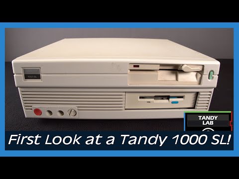 The Tandy 1000 SL - A First Look #septandy