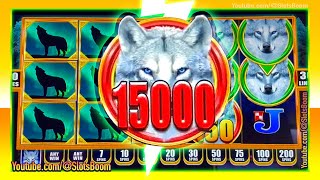 CRAZY LINE HIT!! BIG WIN on WOLF EYES SLOT! FREE GAMES TRIGGER - NEW CASINO SLOTS