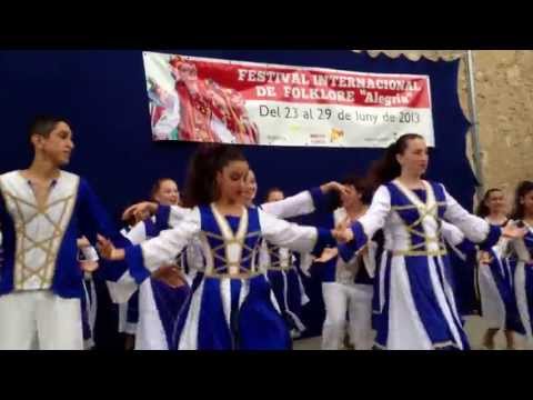 Israel Folk Dance Group Nitzanim at 'Alegria 2013" Folklore Festival-Calella,Catalunya,Spain
