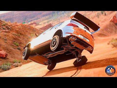 Satisfying Rollover Crashes #26 - BeamNG drive CRAZY DRIVERS