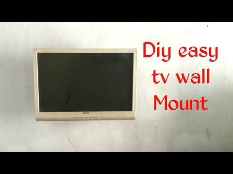 DIY EASY TV WALL MOUNT | SIMPLE WALL TV WALL MOUNT