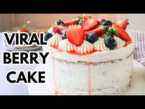 Berry Chantilly Cake Recipe | Whole Foods Style Cake with Fresh Berries & Cream