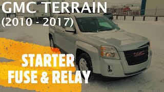 GMC Terrain - STARTER FUSE & RELAY LOCATION (2010 - 2017)