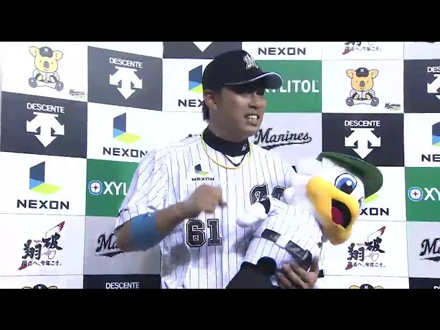 マリーンズ・角中選手ヒーローインタビュー 2014/9/24 M-F