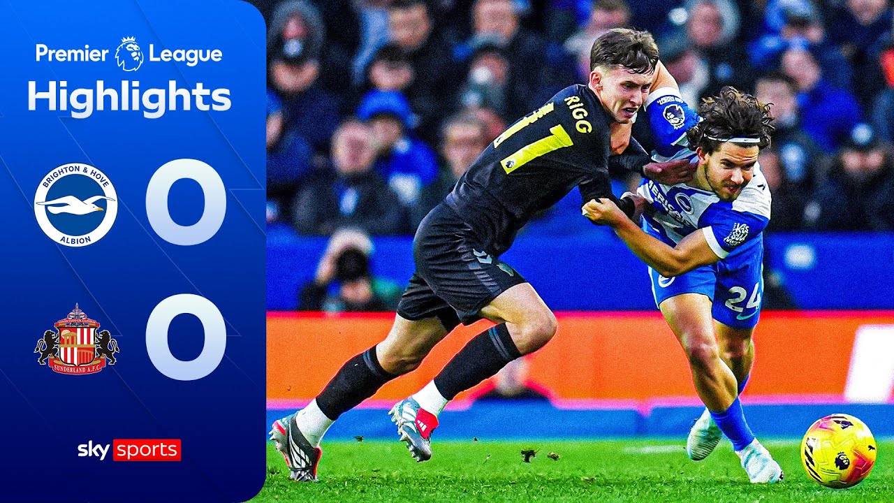 Sunderland go fifth after Seagulls draw! 🤝 | Brighton 0-0 Sunderland | EPL highlights