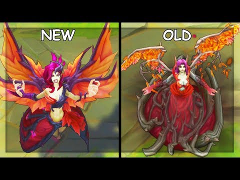 All Morgana Skins NEW and OLD Texture Comparison Rework 2019 (League of Legends)