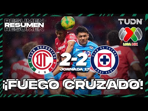 Highlights and goals | Toluca 2-2 Cruz Azul | Liga MX - Matchday 17 CL 2025 | TUDN