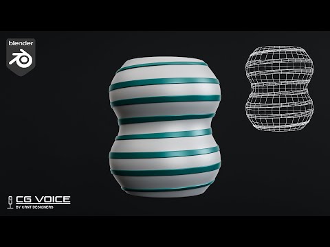 How to Model Spiral Groove Design on a Cylinder in Blender  _ blender modeling