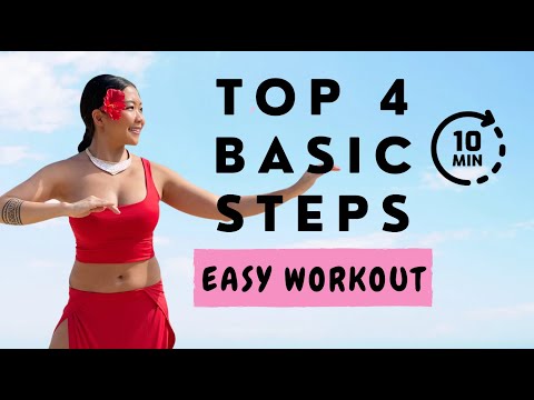 TOP 4 Basics Steps / How to Tahitian Dance Tutorial/ Ori Tahiti Polynesian Dance/ Workout/ Training