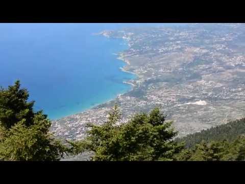 вид с горы Энос