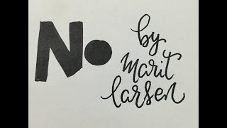 Marit Larsen - No (Fan Made Lyric Video)