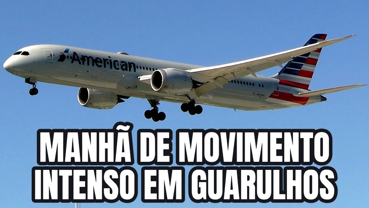 MOVIMENTO INTENSO NO AEROPORTO DE GUARULHOS VISTO DE UM ÂNGULO INÉDITO
