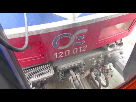 Greece: On board view of a TrainOSE class 120 electric loco working a Thessaloniki to Anthens train