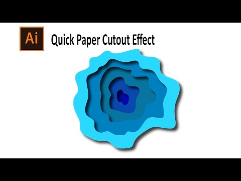 Quick Paper Cutout Effect  ||  Adobe illustrator