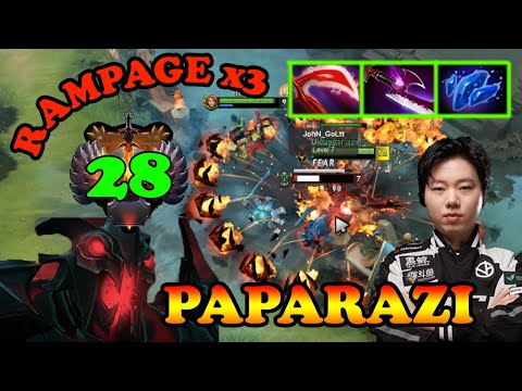PAPARAZI (EURUS) SHADOW FIEND QUADRUPLE RAMPAGE 2 SHOT = 1 HERO | DOTA2ORBS