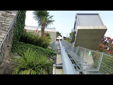 Privater Schrägaufzug Ronco Bergfahrt Hersteller Heutschi - private inclined elevator Tessin Ticino