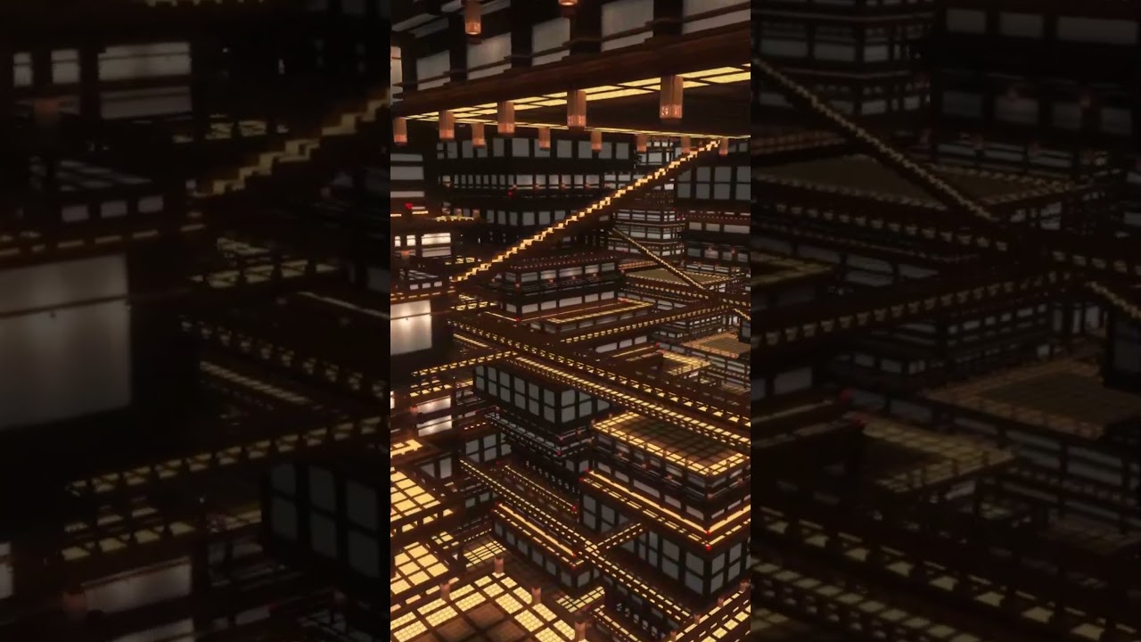 【マイクラ】無限城ってサバイバルで作れるんだね #アマテラス鯖 #マイクラ #minecraft