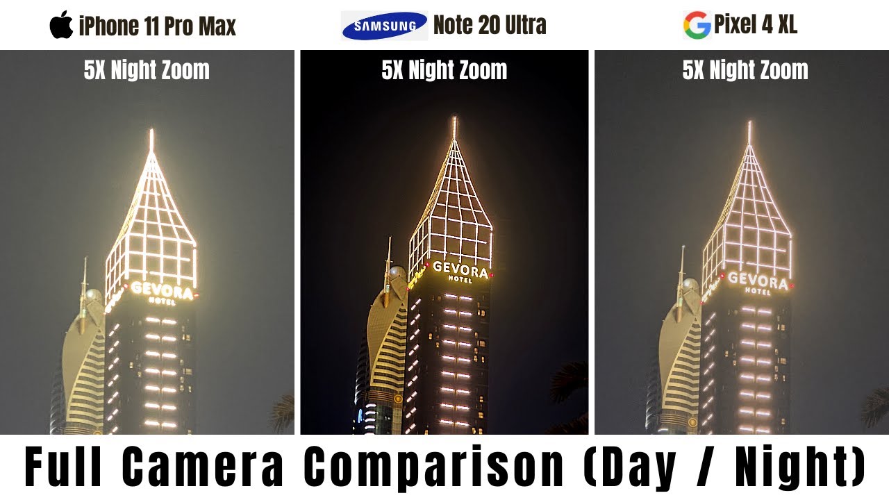 Camera Comparison - Samsung Galaxy Note 20 Ultra vs iPhone 11 Pro Max vs Pixel 4 XL