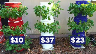 Thumbnail for video: $10 Hydroponic Tower Garden Cheap &amp; Easy