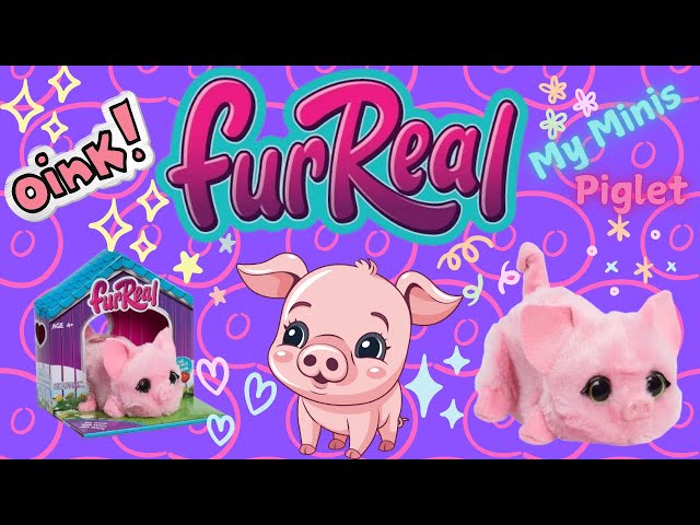 Vídeo relacionado con Just Play Pequeño Cerdito de Peluche Interactivo My Minis Piglet de furReal con Movimiento, de Color Rosa, con Suave Relleno, Juguetes para niños a Partir de 4 años