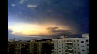 preview picture of video 'Incredible mammatus clouds after strong thunderstorm over Komsomol'sk-na-Amure'