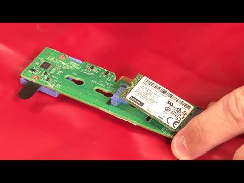 Lenovo ThinkSystem SR650 installing an M.2 backplane and drive