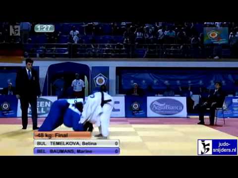 Betina Temelkova (BUL) - Marine Baumans (BEL) [-48kg] final
