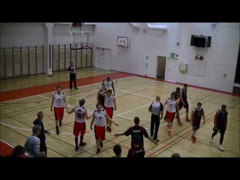 Darian Cartharn #6 in Black Espoo Basket Team vs. PuHu Finland 1st Division