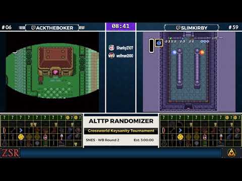 ALttPR Crossworld Keysanity Tournament: WB Round 2 - AcktheBoker vs. SlimKirby