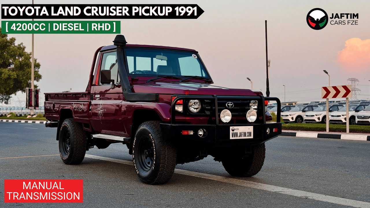 تويوتا لاند كروزر بيك آب SINGLE CABIN | 1991 | 4 X 4 | MANUAL TRANSMISSION | RHD | 4.2L DIESEL | PREMIUM BULL BAR video