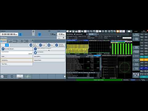 Synchronizing 5G NR settings between the SMW and FSW