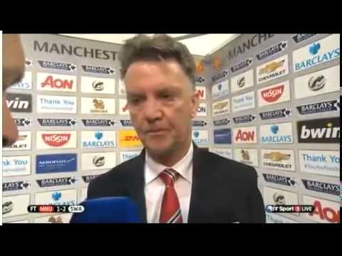 Manchester United 1 2 Swansea   Louis Van Gaal Post Match Interview 16 08 2014
