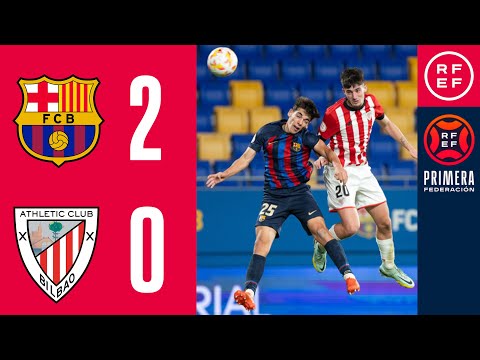 RESUMEN #PrimeraFederación | FC Barcelona B 2-0 Athletic Club B | Grupo 2 | Jornada 12