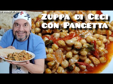 Zuppa di Ceci e Pancetta