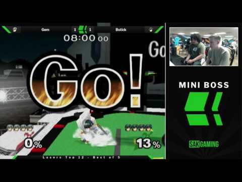 Mini Boss Losers Top 12 - Gem (White Marth) vs Bstick (Marth)