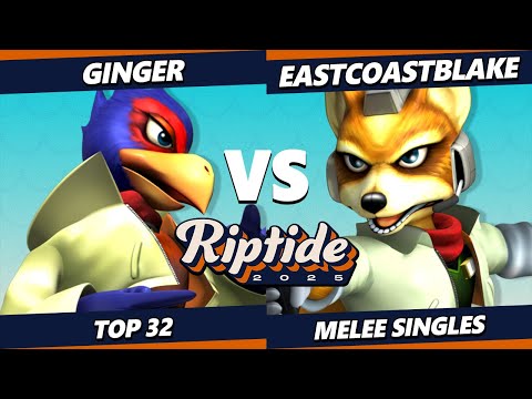 Riptide 2025 - Ginger (Falco) Vs. EastCoastBlake (Fox) Smash Melee - SSBM