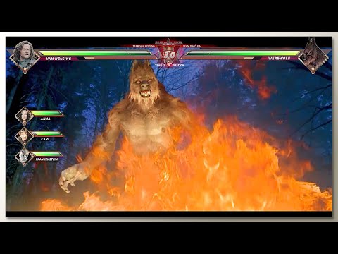 Monster Hunter vs Werewolf & Vampiress with Healthbars