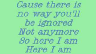 Camp Rock - Here I Am- Lyrics