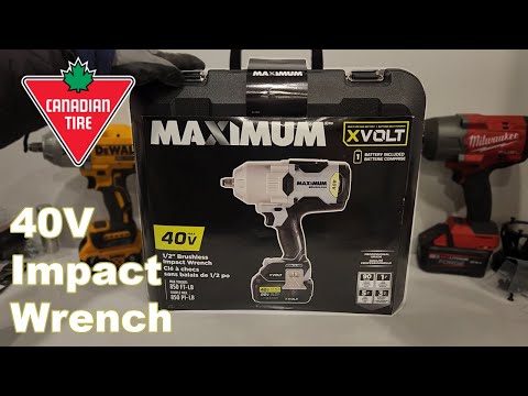 Mastercraft 40V Maximum High Torque Impact Wrench