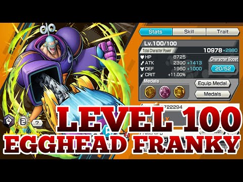 LEVEL 100 EGGHEAD FRANKY GAMEPLAY | ONE PIECE BOUNTY RUSH | OPBR