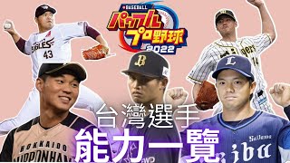 [分享] 實況野球2022台灣選手能力